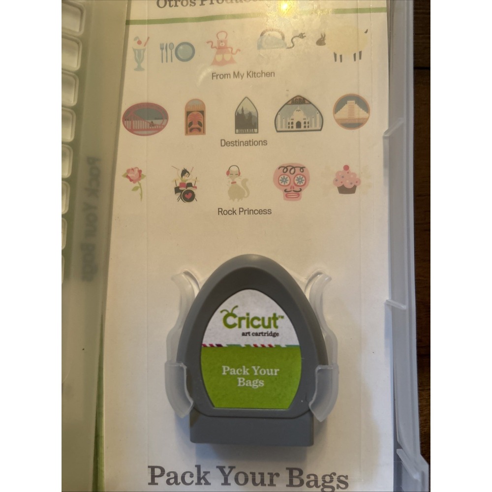 Cricut PACK YOUR BAGS Vacation Shapes‎ Cartridge 2000930 Up to 700 Images - Picture 4 of 5